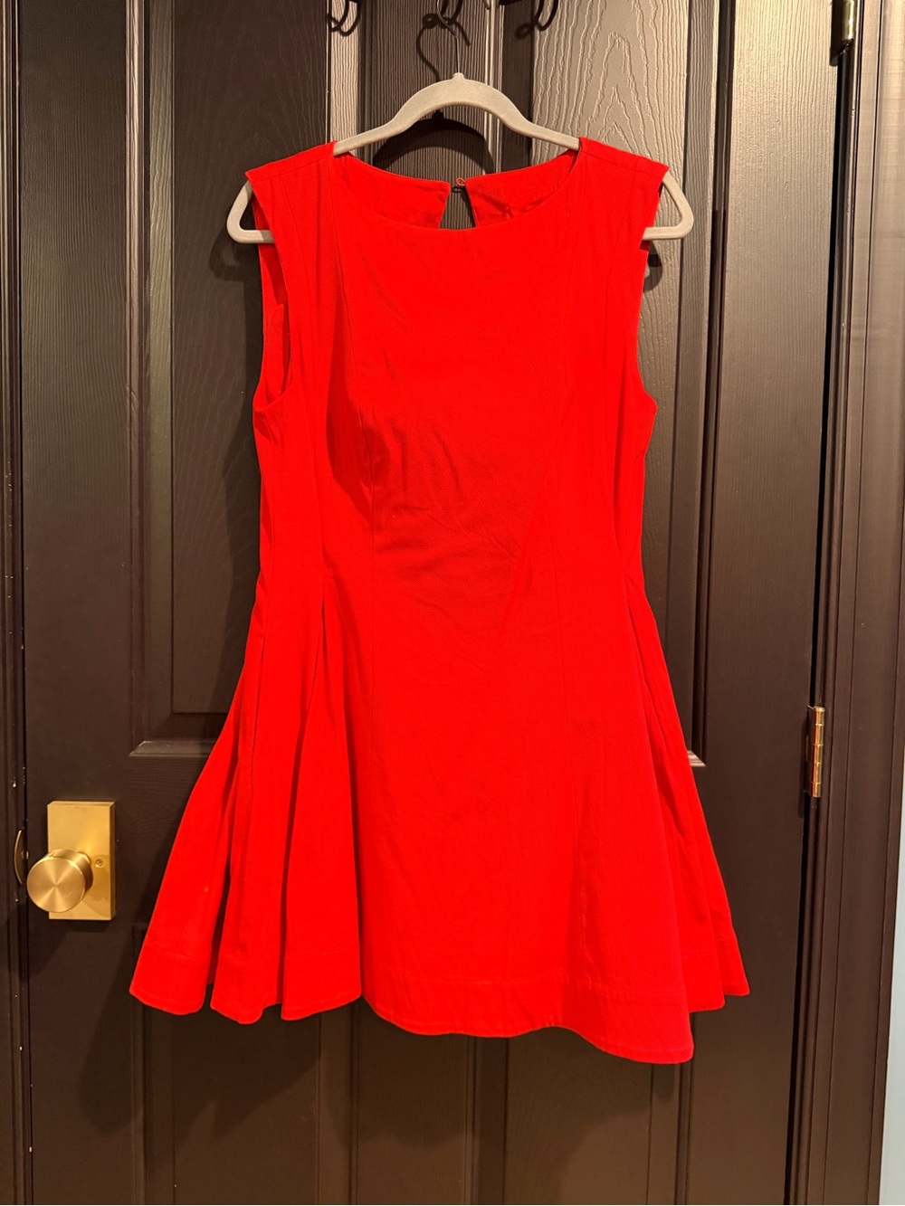 Maeve Sleeveless Red Fit-and-Flare Dress